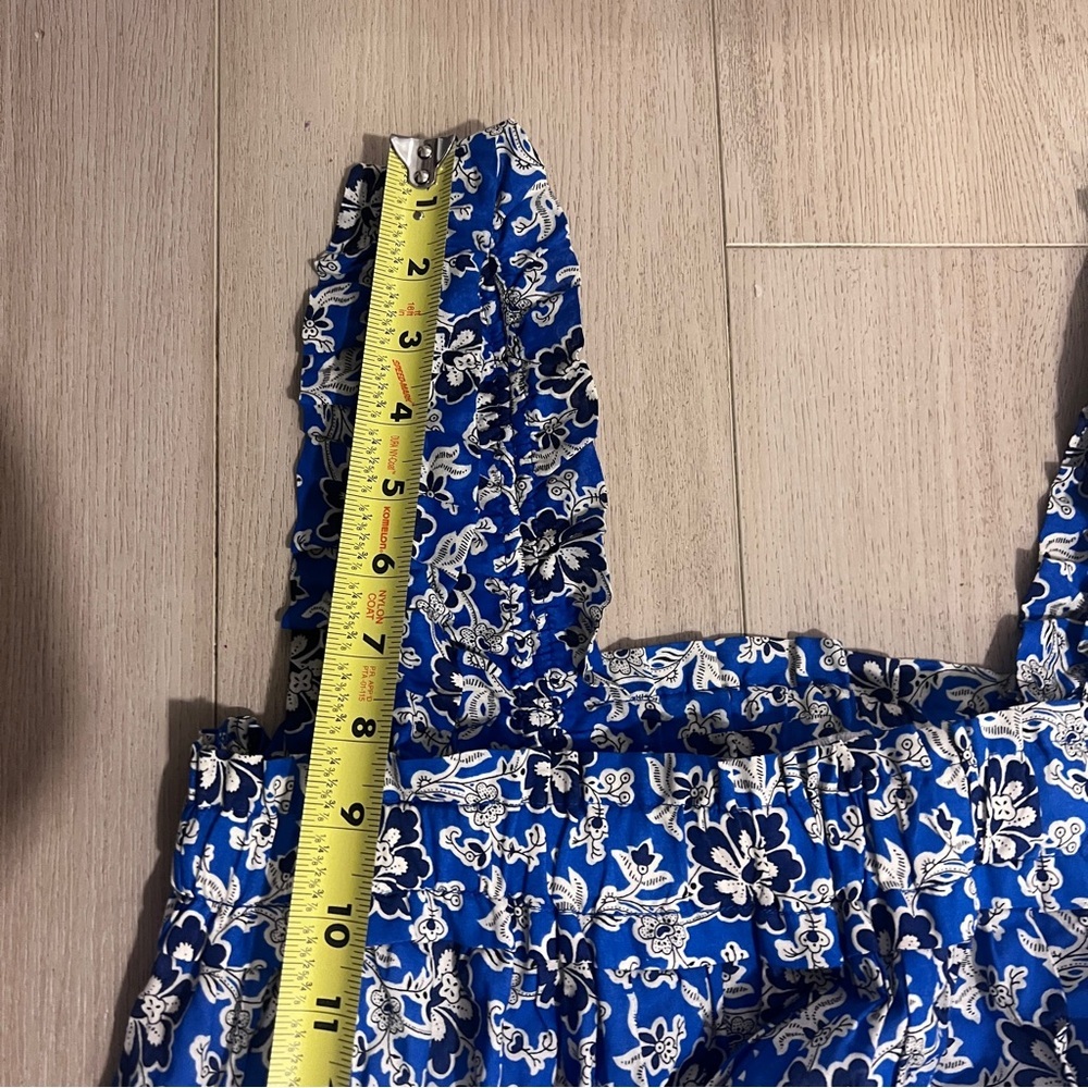 J. Crew Blue Floral Midi Dress - Picture 14 of 16